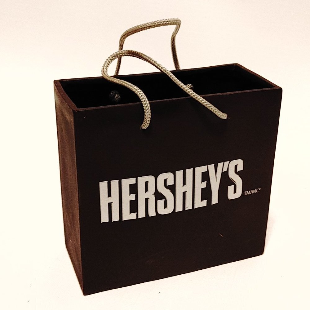 FUN HERSHEY'S Chocolate Gift Bar Plastic Mini Gift Bag with Handles OFFICIAL